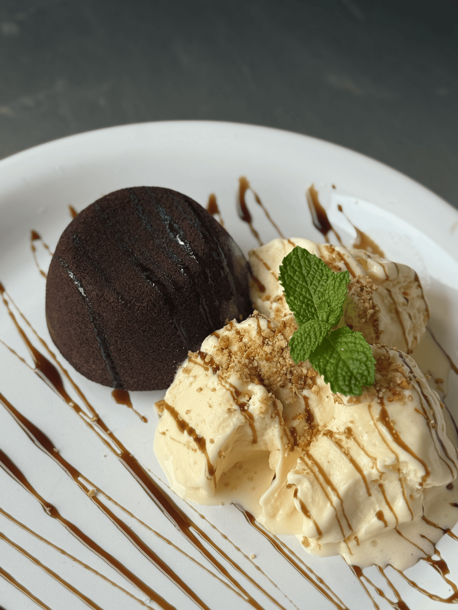 Brownie com sorvete